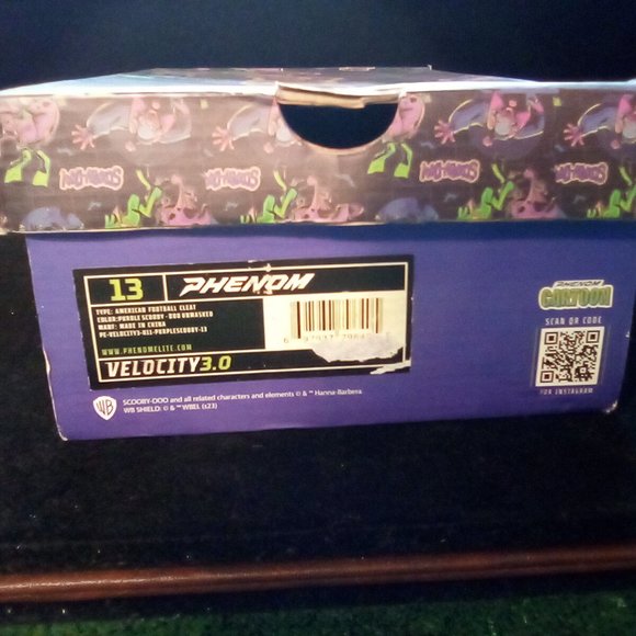 Phenom Elite Scooby-Doo Unmasked Football Cleats Size 13 (New with Box) - Picture 8 of 8